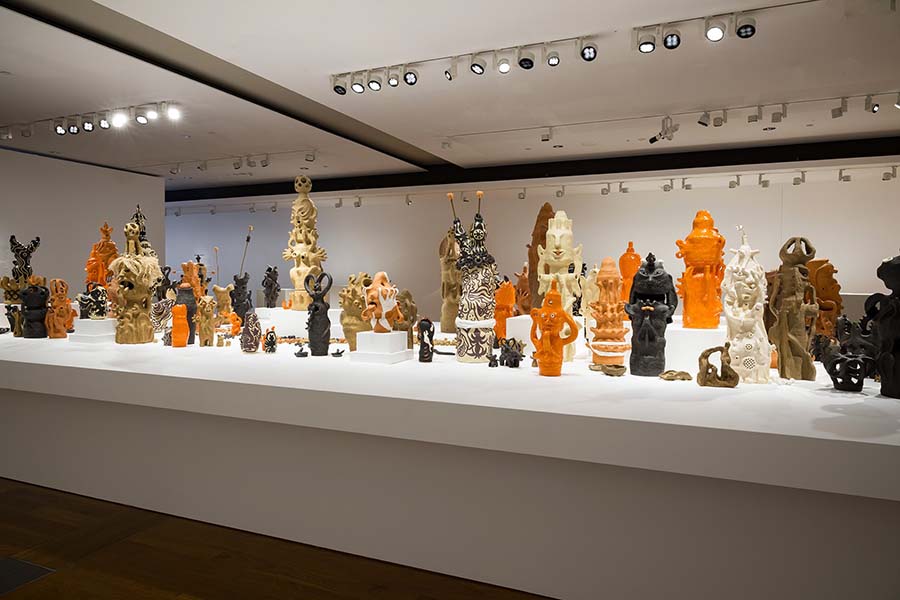 The ‘Vomit Girl Project’ by Mai Nguyễn-Long, 2024, Glazed and unglazed clay, (Image Credits: The artist and Michael Reid Sydney + Berlin, © Mai Nguyễn-Long) 