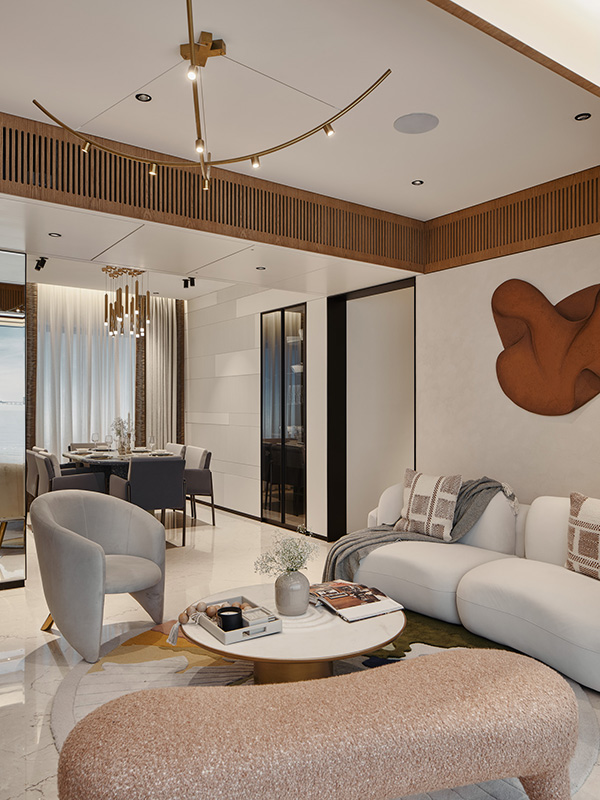 The three-bedroom home’s open layout ensures ample natural ventilation and light across all spaces. (Image Credits: Courtesy of EON)