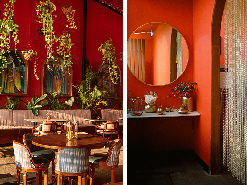 For high-traffic areas, Tandur stone was chosen for the flooring, while Indian marble graced the tables for visual appeal and its resilience. (Image Credits: Anar)