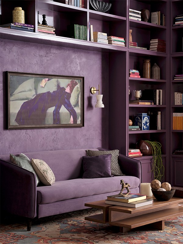 Set in a cardinal-hued embrace, the space highlights the River Riverie Green rug from Hands Carpet, a 2+1 rectangular coffee table by Red, Blue & Yellow, and curated objects from Mahendra Doshi Est. 1974. (Image Credits: Asian Paints)