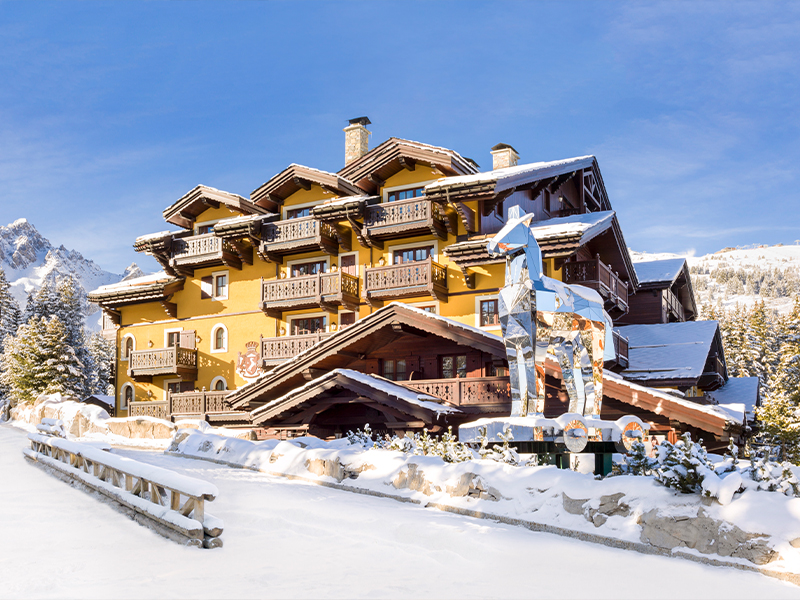The exterior of Cheval Blanc Courchevel (Image Credit: Cheval Blanc)