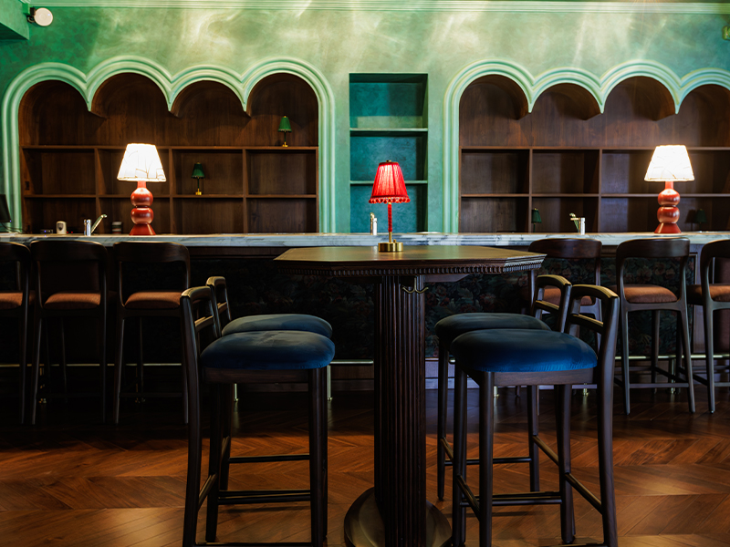 The dining experience at Lucia is a blend of vintage charm and modern aesthetics. (Image Credit: Lucia) 