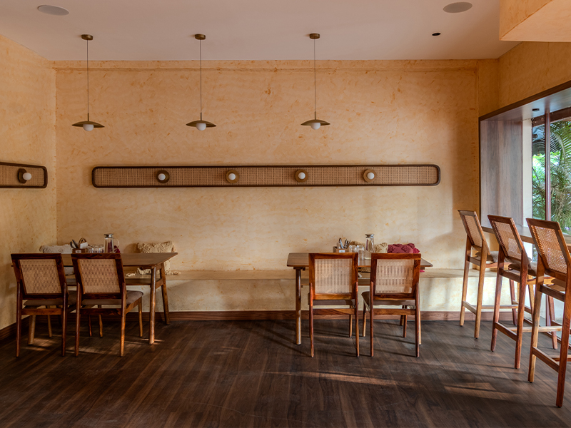 The open kitchen layout at Pluvian Cafe.(Image Credit: Abhishek Chavhan)