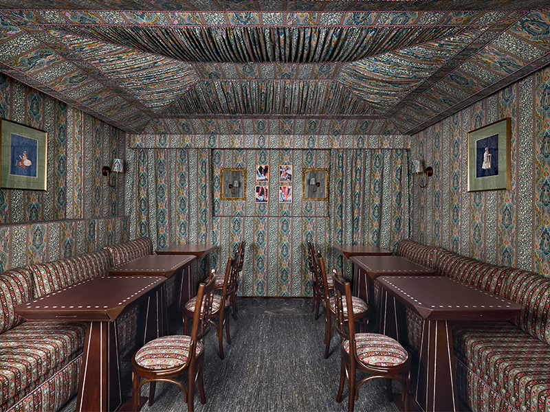 On the lower level, the scene subtly shifts, unveiling a moody dining tent inspired by a classic fumoir. Draped in rich textiles and layered with designer details, it feels like stepping into a well-kept secret. ( Image Credit: Ashish Sahi)