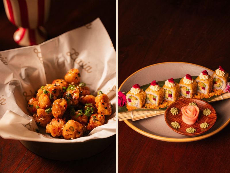 The signature dishes at Lucia include Canadian scallops and soft-shell sushi. (Image Credit: Lucia)