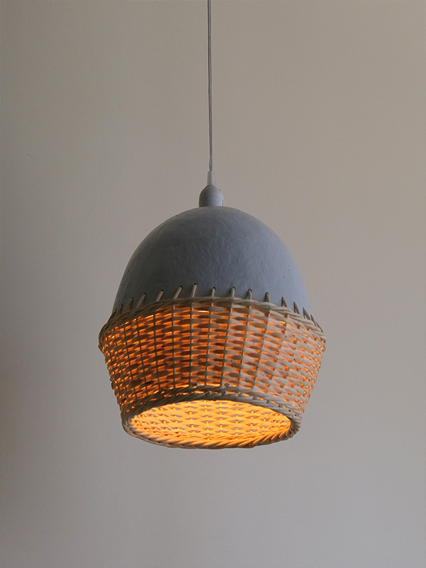 Blending natural willow wicker with recycled paper, the Hobbab Lamp is a stunning testament to eco-conscious living and cultural traditions. (Image Credits: Studio Kilab)