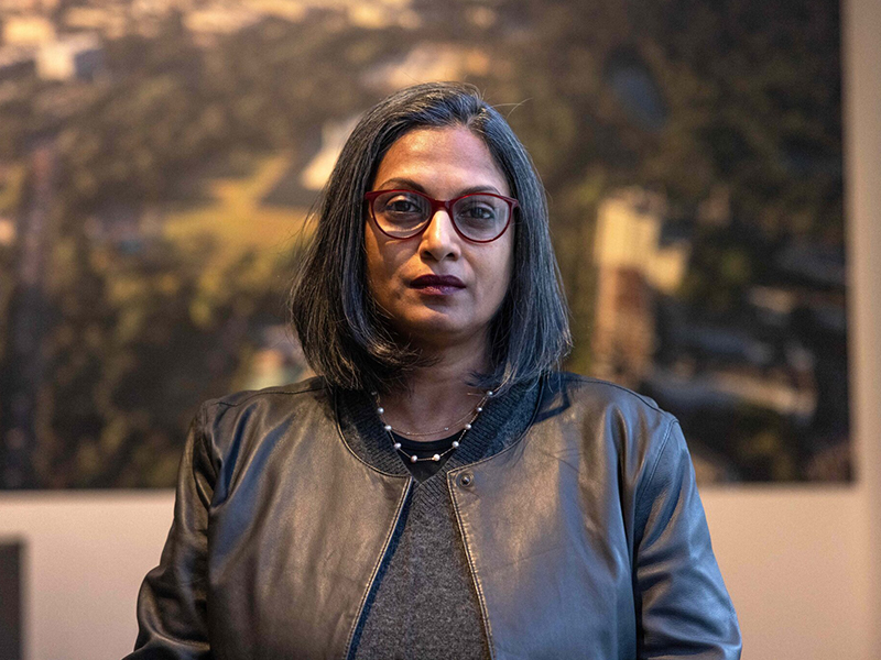 Artist Portrait of Marina Tabassum. (Image Credits: Asif Salman)
