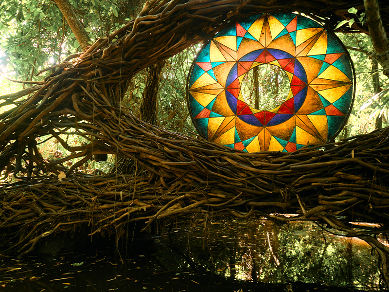 By day, Aurora Park offers a serene, one-kilometre immersive walk along sun-dappled immersive walk accompanied by the gentle soundtrack of birdsong. By night, it becomes a high-tech open-air gallery, where nature and digital art converge in a symphony of light and sound. (Image Credit: Nuano Creative City) 