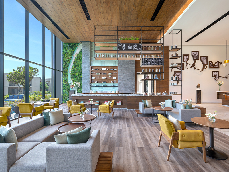 Contemporary design is spruced with design inspired by the region's biodiversity. (Image Credits: Jim Corbett Marriott & Spa)