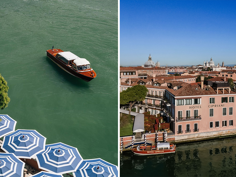 Each ride aboard our private mahogany boat unveils hidden gems and sweeping views of Piazza San Marco. ( Image Credit: Belmond ) 