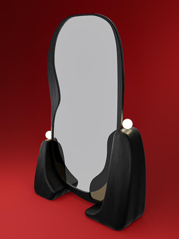 The highly skilled artisans of Dotto: Objects Of Curiosity handcraft Luna Mirror, and every detail serves a purpose. Price: ₹ 2,90,000 (Image Credits: Dotto team)