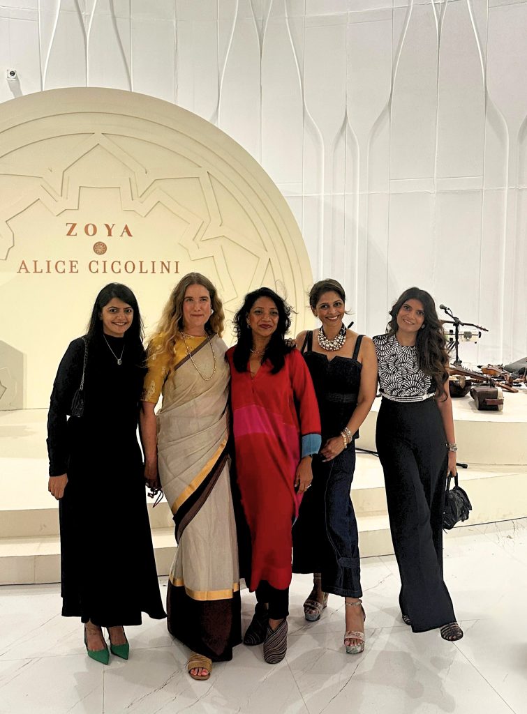 Members of the design and art fraternity joined Alice Cicolini, Revathi Kant, and Esha Gupta, Founder of Design Pataki, to celebrate the launch of Zoya and Alice Cicolini. (Image Courtesy: Zoya Jewels)
