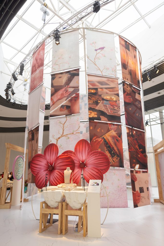 A layered display of Tibetan motifs, sacred architecture, and symbolic patterns that echo the capsule’s delicate enamel and gold craftsmanship. (Image Courtesy: Zoya Jewels)
