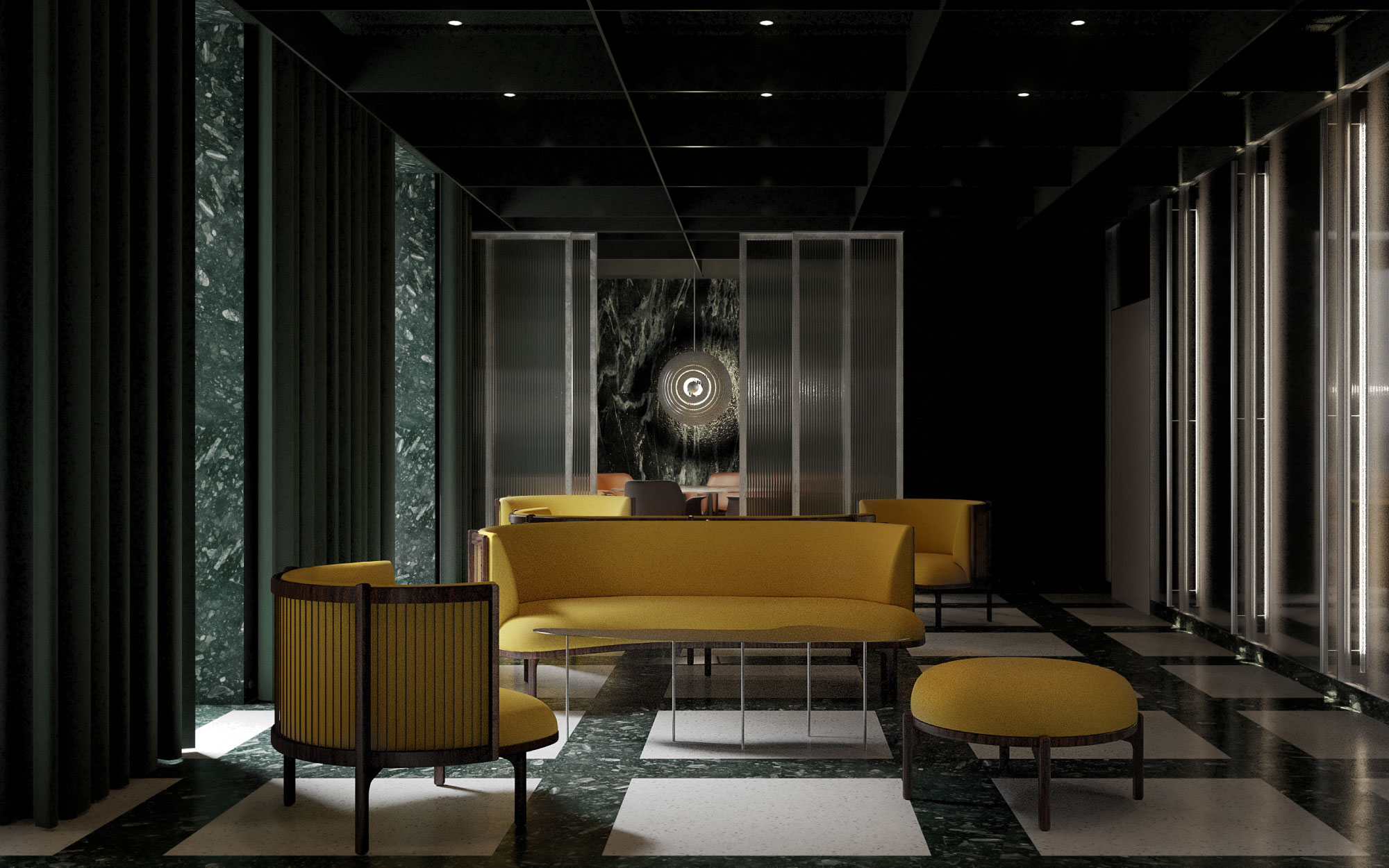 Hotel Hans pulls the concept of lobby bar where guests step into a design space adorned in textured concrete, industrial lighting, and bold art installations, channelling the creative pulse of the city. (Image Credit: Brøchner Hotels) 
