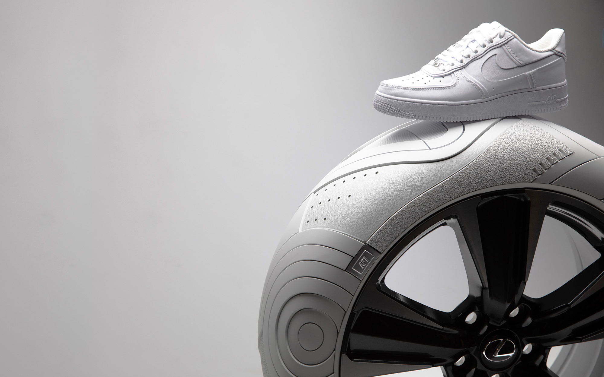 The Nike Sole of the UX tyre for Lexus (2019). Image Credits: Tej Chauhan Studio.