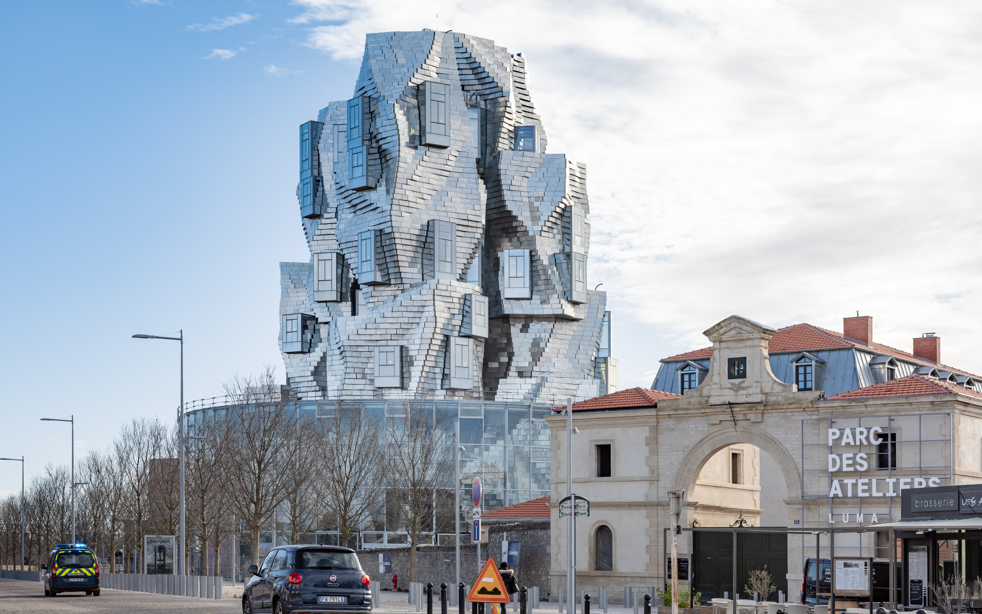 The LUMA Arles Tower in France. The picture was taken a few months before completion. (Image Credits: Vincent Hecht)